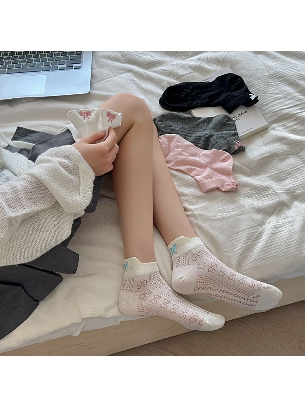 Rufia - Soft Bow Everyday Ankle Socks product image 2