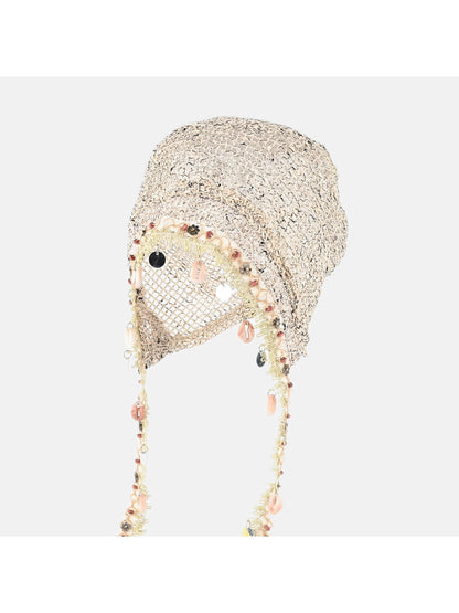 Haila - Boho Hollow Out Round Crown Slouch Hat