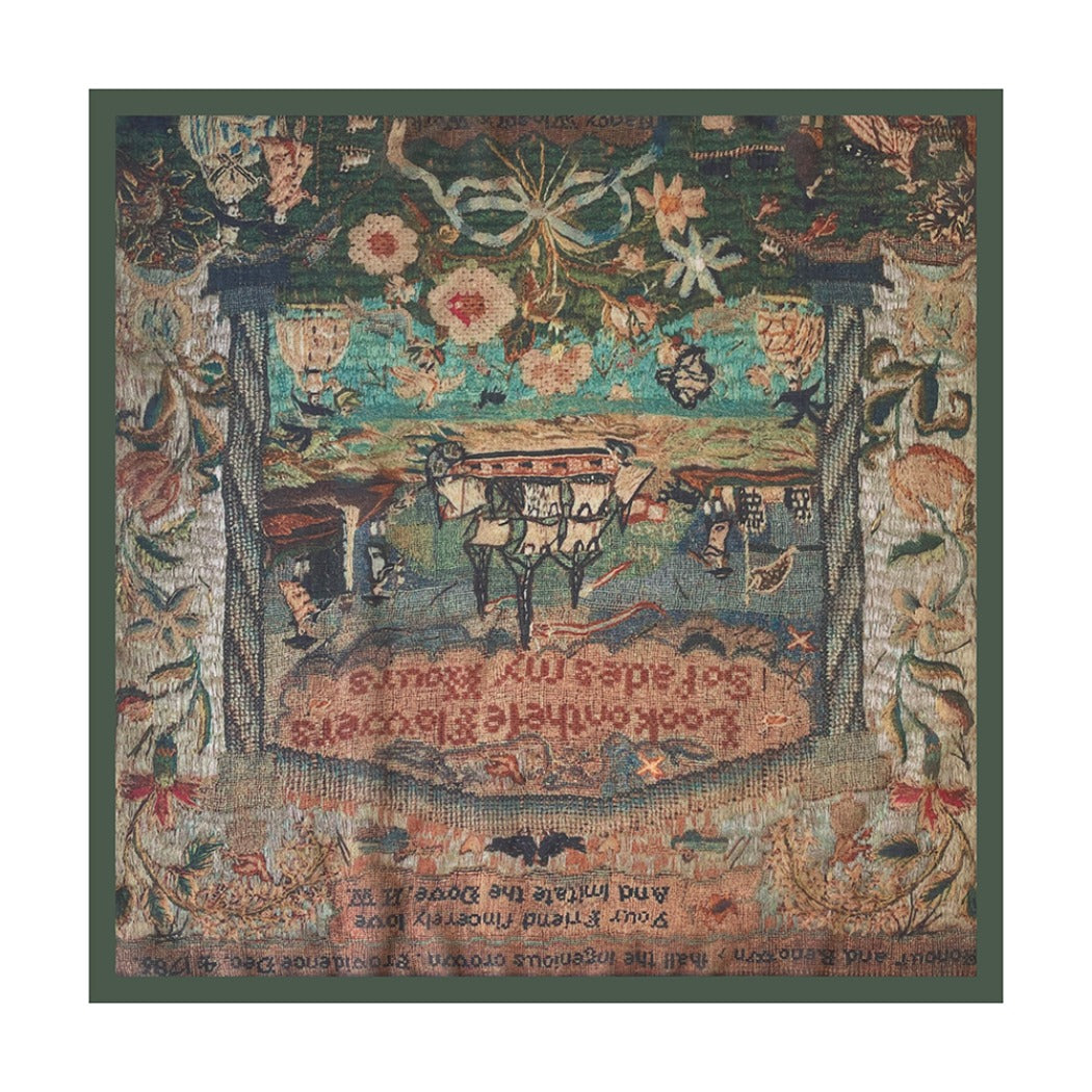 Scarvii - 27.5" Boho Paisley Print Scarf - Vintage & Light