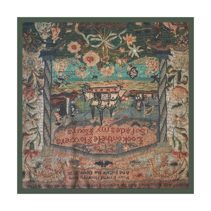 Scarvii - 27.5" Boho Paisley Print Scarf - Vintage & Light