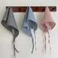 Scarvii - Elegant Lace Trim Gingham Triangle Scarf