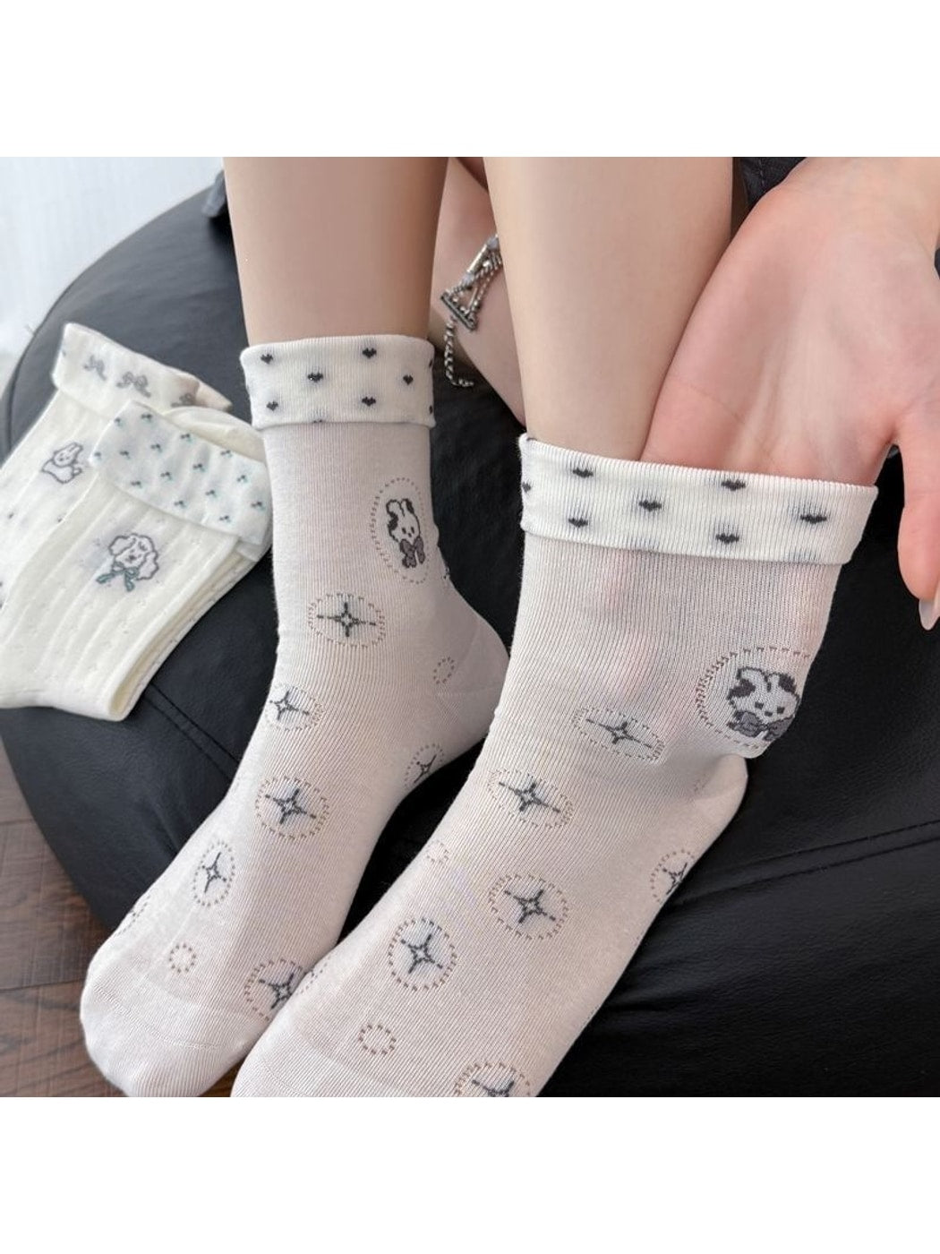 Rufia - Cute Animal Motif Women's Crew Socks