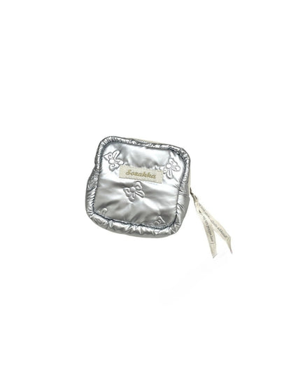 Cosbai - Mini Heart-Patterned Makeup Pouch