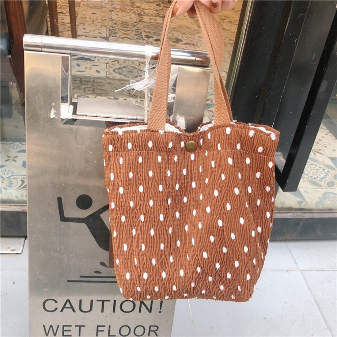 Cosbai - Cute Patterned Small Fabric Bag