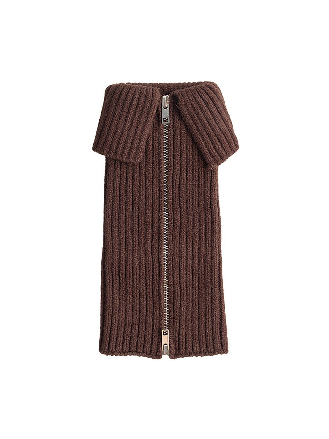 Cozyra - Two-Way Zipper Ribbed Knit Leg Warmers