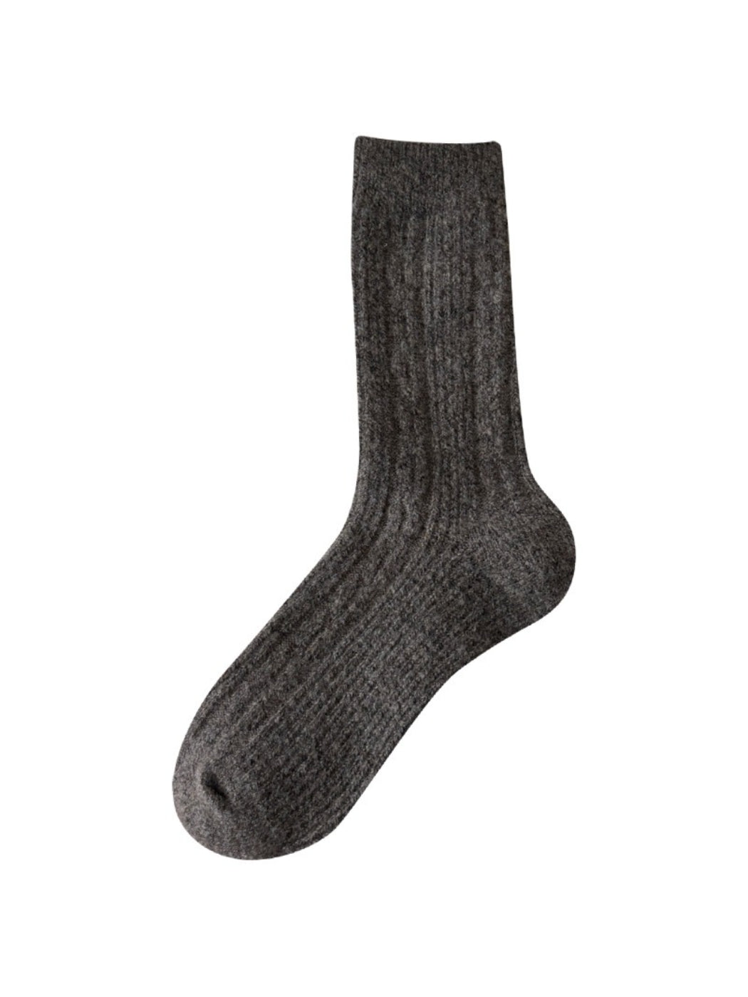 Rufia - Fluffy Soft Rib Knit Crew Socks