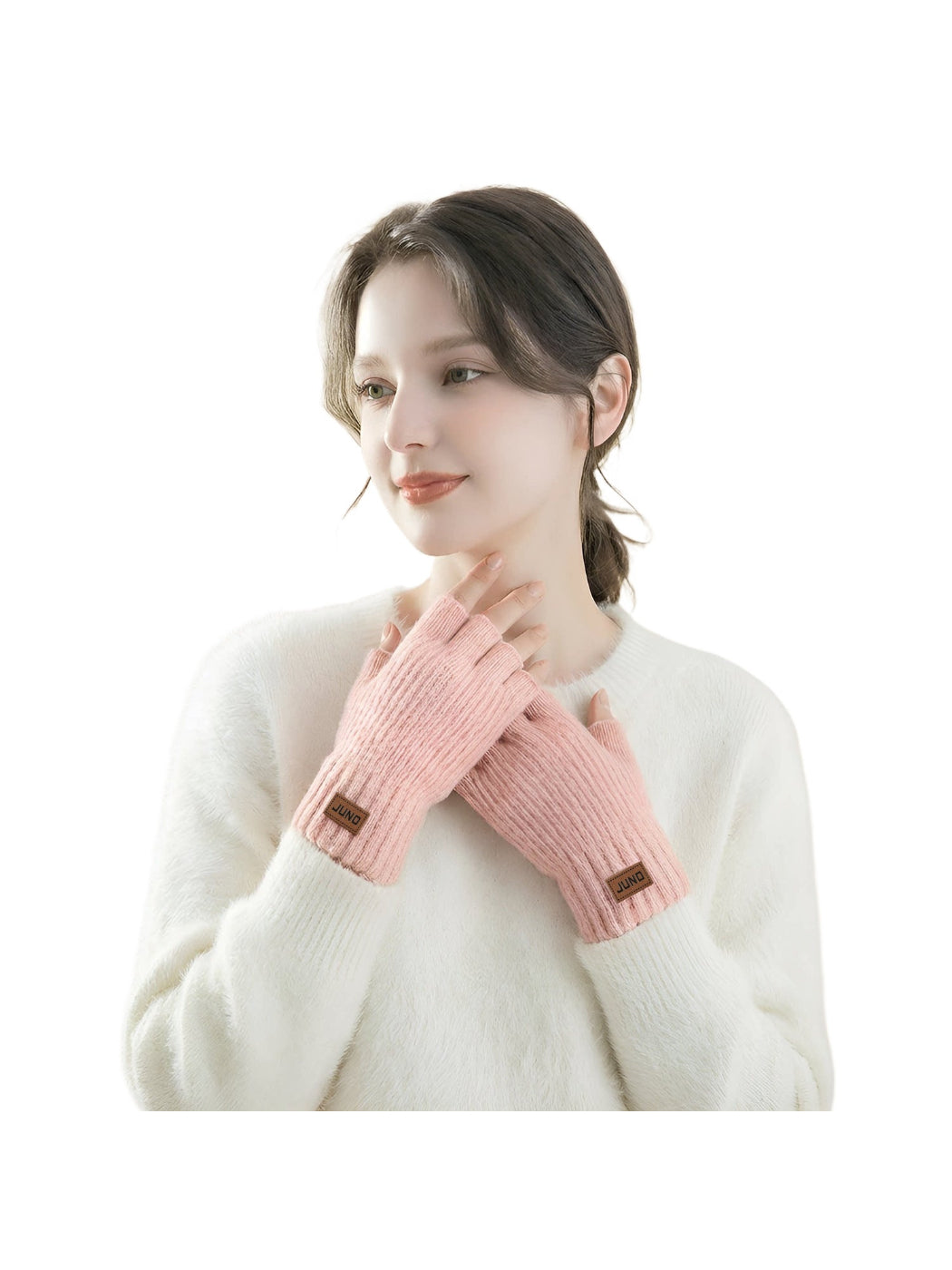 Gloving - Ribbed Knit Fingerless Gloves