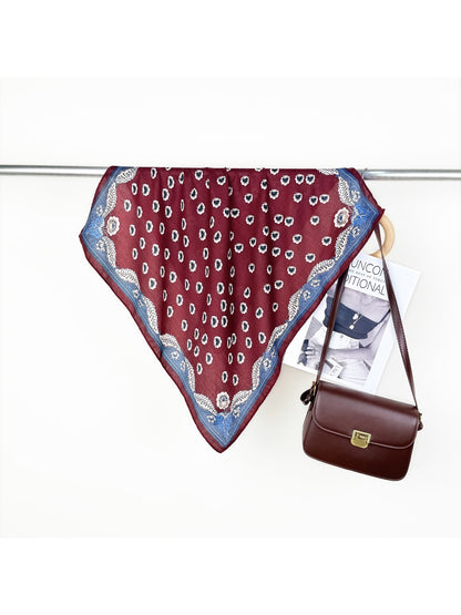 Scarvii - Classic Eye Medallion Print Square Scarf