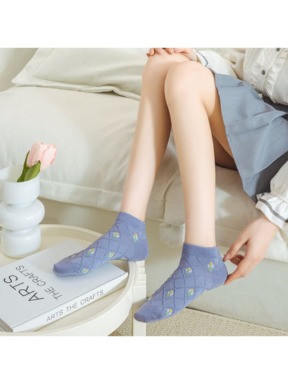Rufia - Floral Diamond Ankle Socks product image 3