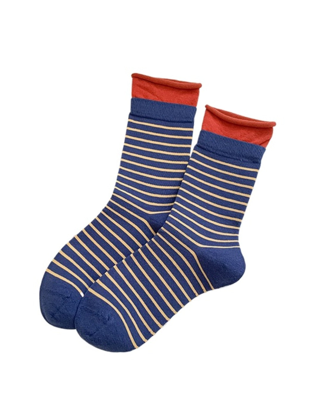Rufia - Bold Stripe Color-Block Crew Socks