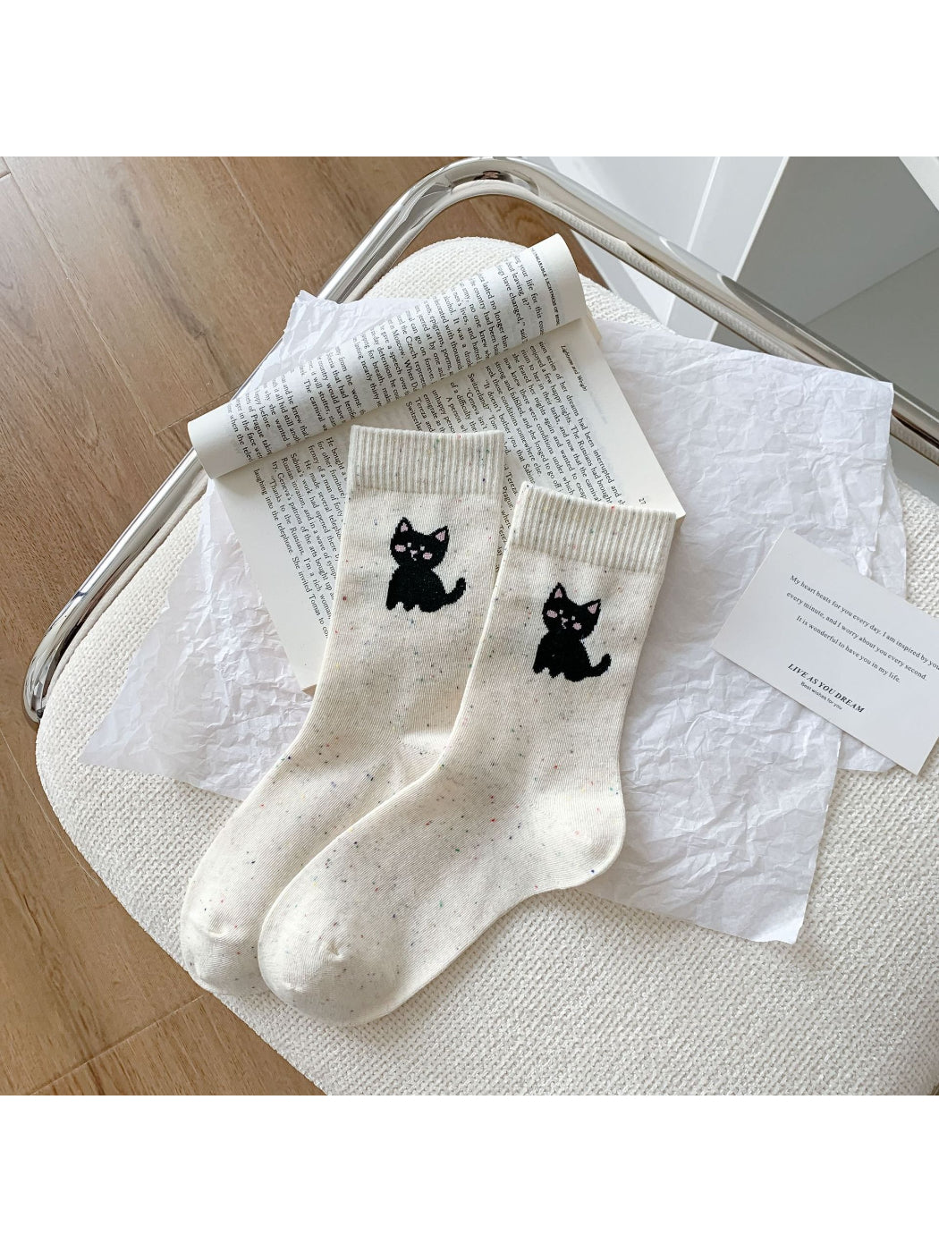 Rufia - Cat & Animal Knit Crew Socks product image 6