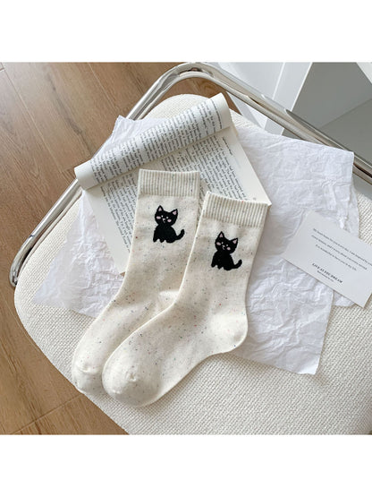 Rufia - Cat & Animal Knit Crew Socks product image 6