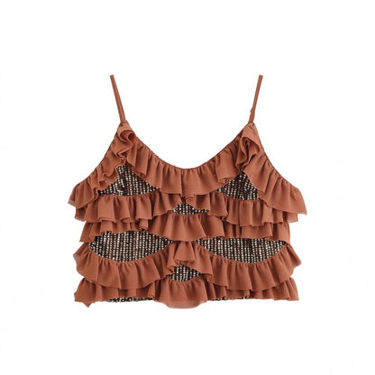 Vesty - Beaded Layered Camisole small  - Feminine Elegance
