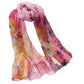 Scarvii - Vibrant Peony Print Scarf - Light & Feminine