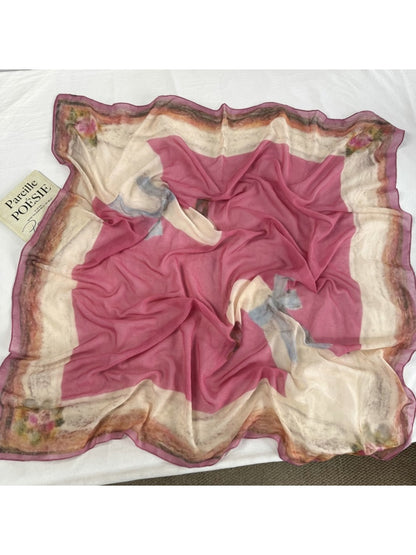 Scarvii - Soft Tone Patterned Square Scarf