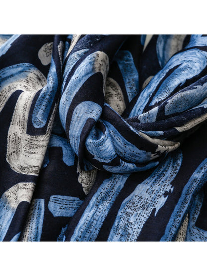 Scarvii - Abstract Brushstroke Pattern Scarf