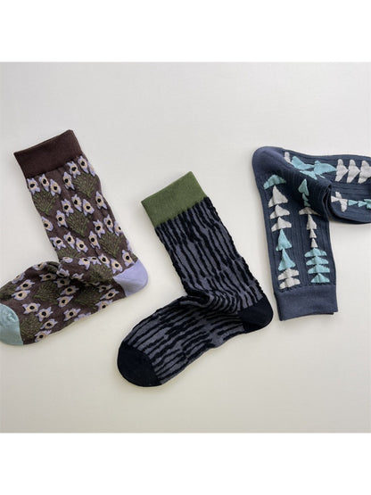 Rufia - Retro Unisex Mid-Calf Socks - Unique & Stylish