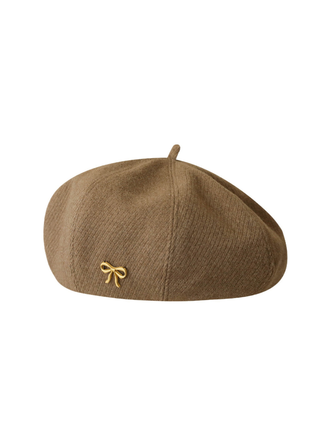 Haila - Bow Accent Panelled Knit Beret
