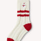 Rufia - Red & White Christmas Vibe Mid-Calf Socks