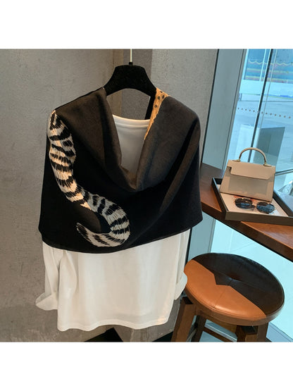 Scarvii - Leopard Pattern Fashion Wrap Scarf