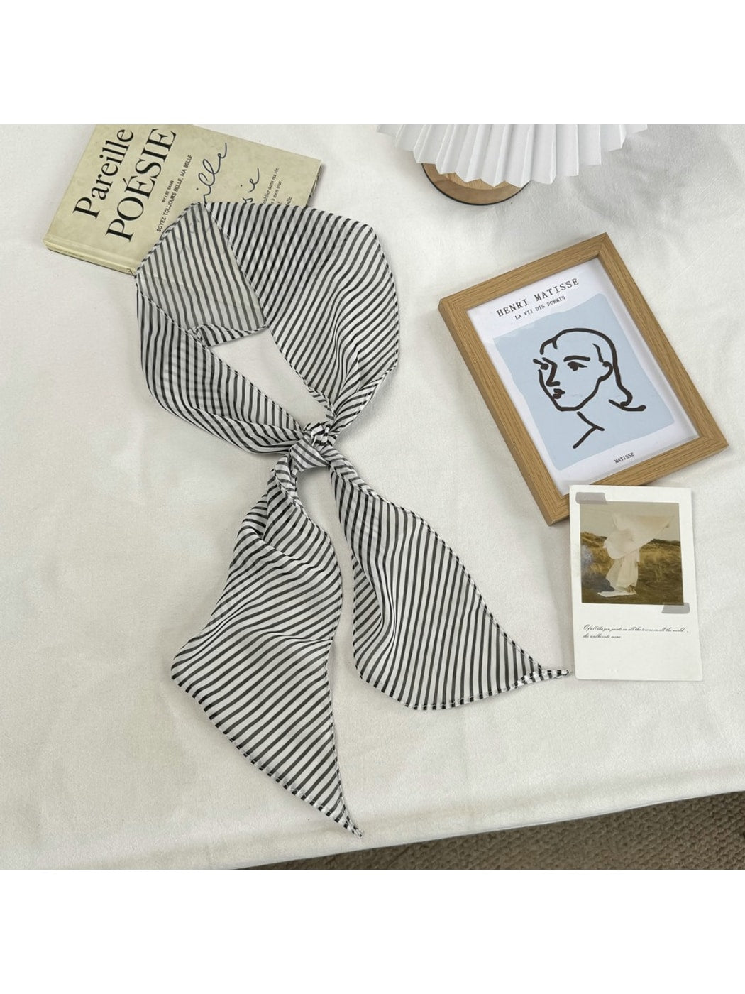 Scarvii - Simple Pattern Long Narrow Scarf