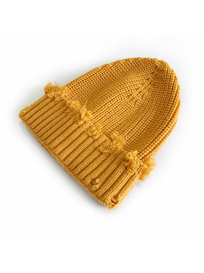 Haila - Distressed Knitted Beanie