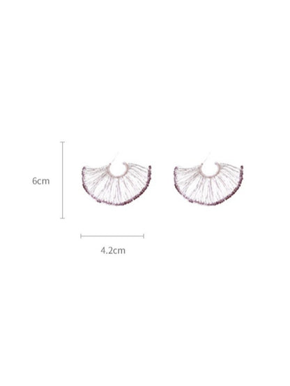 Earwish – Woven Fan-Shaped Earrings