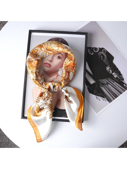 Scarvii - Butterfly Bloom Print Square Scarf