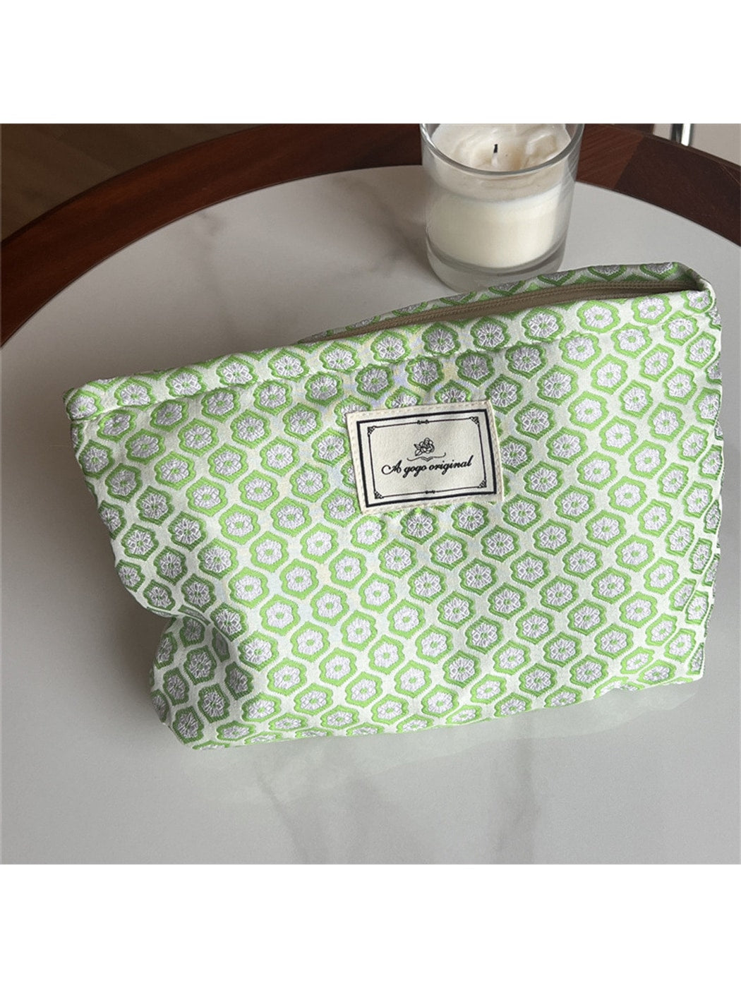 Cosbai - Patterned Cosmetic Organizer Bag