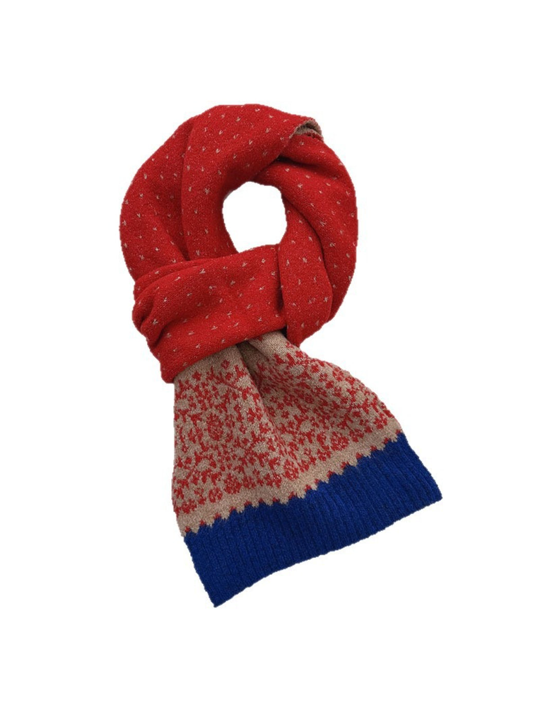Scarvii - Fair Isle Knit Long Scarf