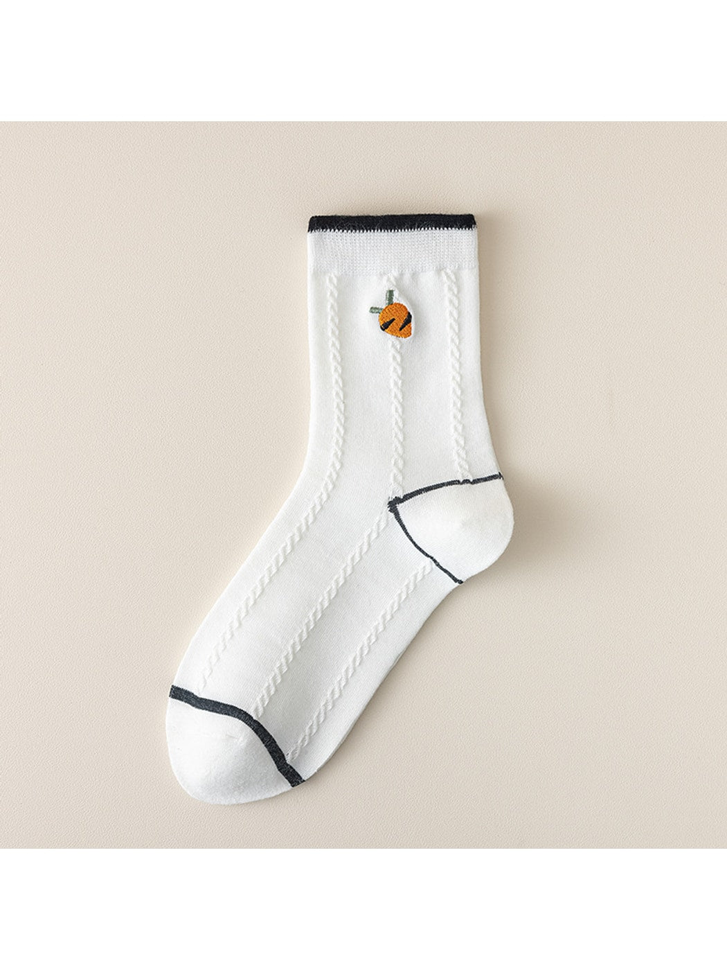 Rufia - Rabbit Theme Embroidered Casual Crew Socks