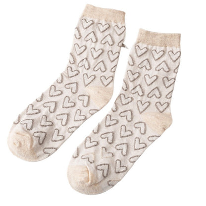 Rufia - Women's Vintage Mid-Calf Quarter Socks - Classsic & Delicate