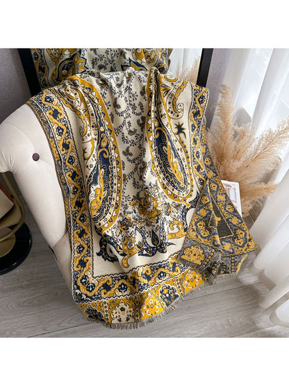 Scarvii - Reversible Paisley Print Scarf & Wrap