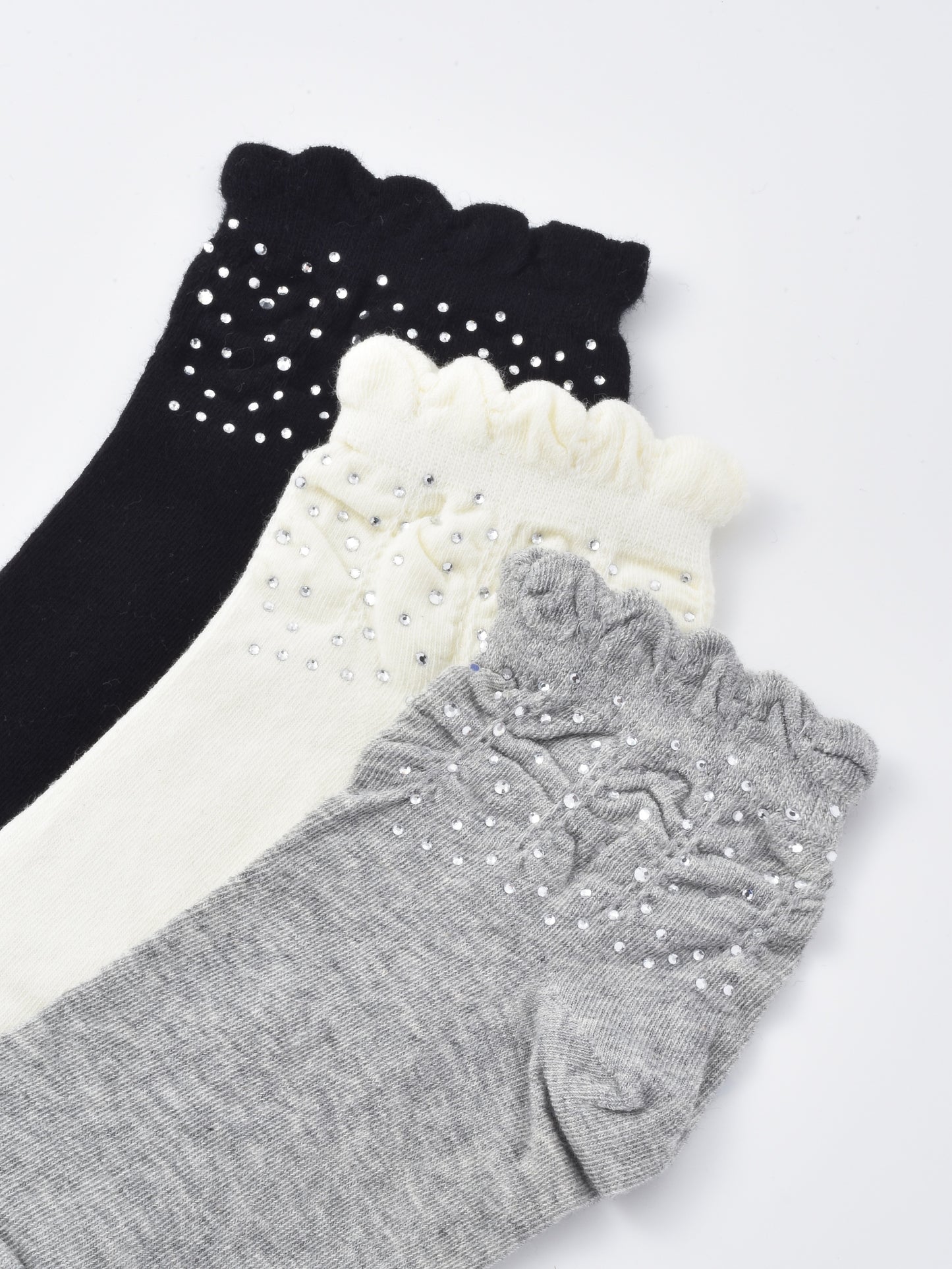 Rufia - Bubble Trim Solid Low-Cut Socks