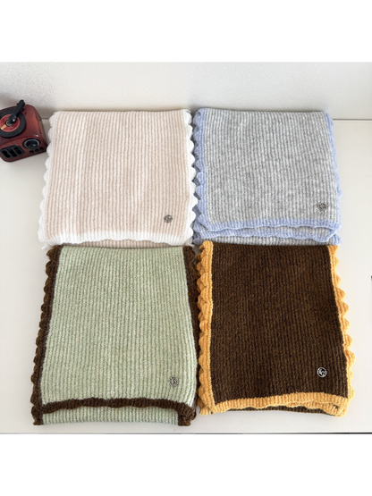 Scarvii - Wavy Edge Ribbed Scarf