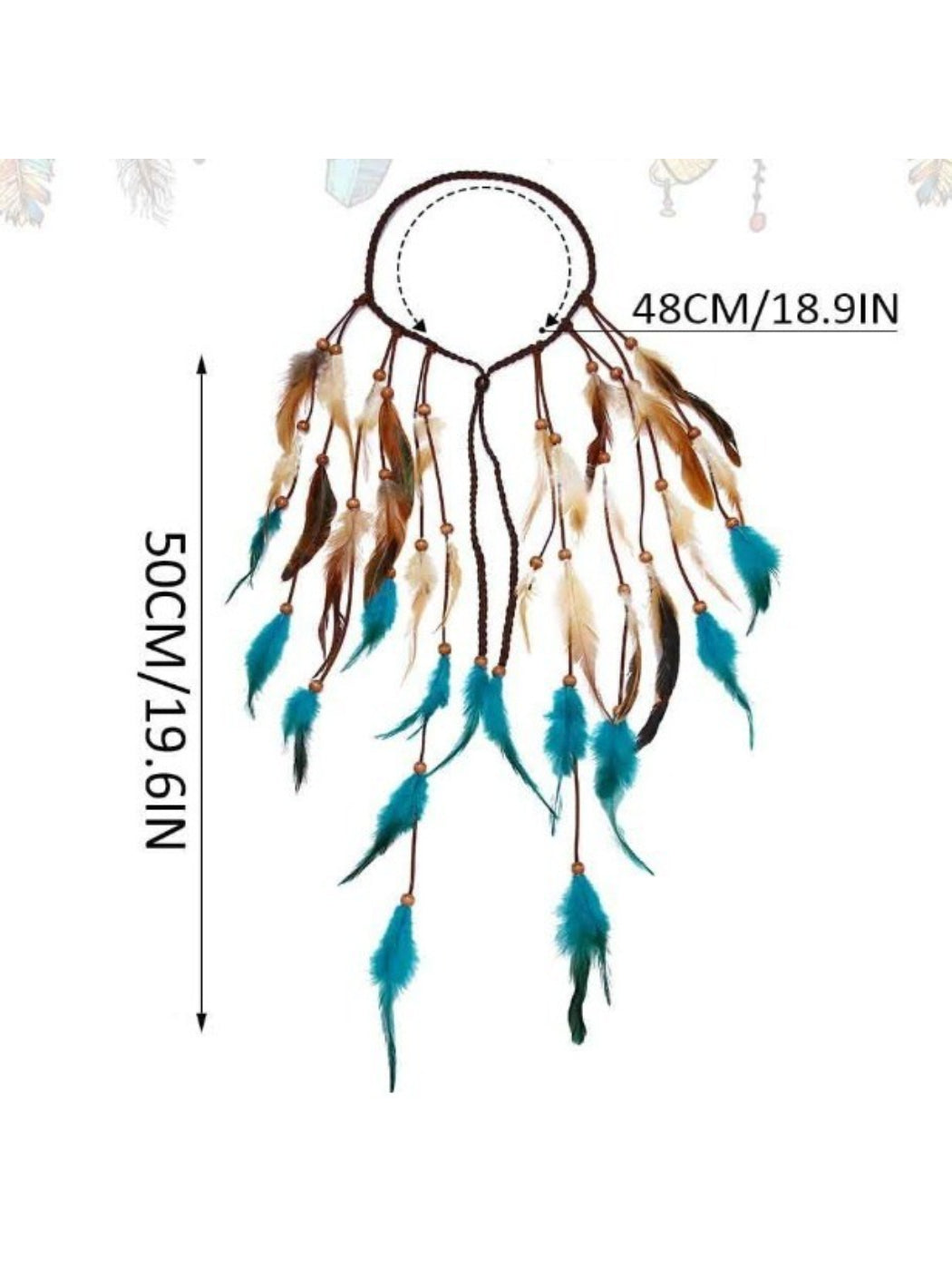 Hairish - Bohemian Feather Hair Headpiece