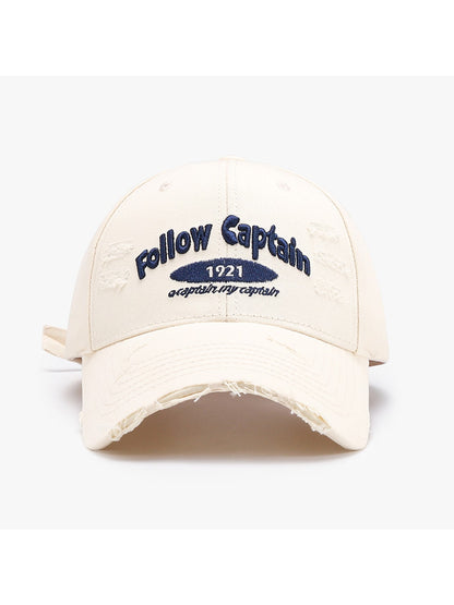Haila - Curved Brim Letter Graphic Baseball Cap