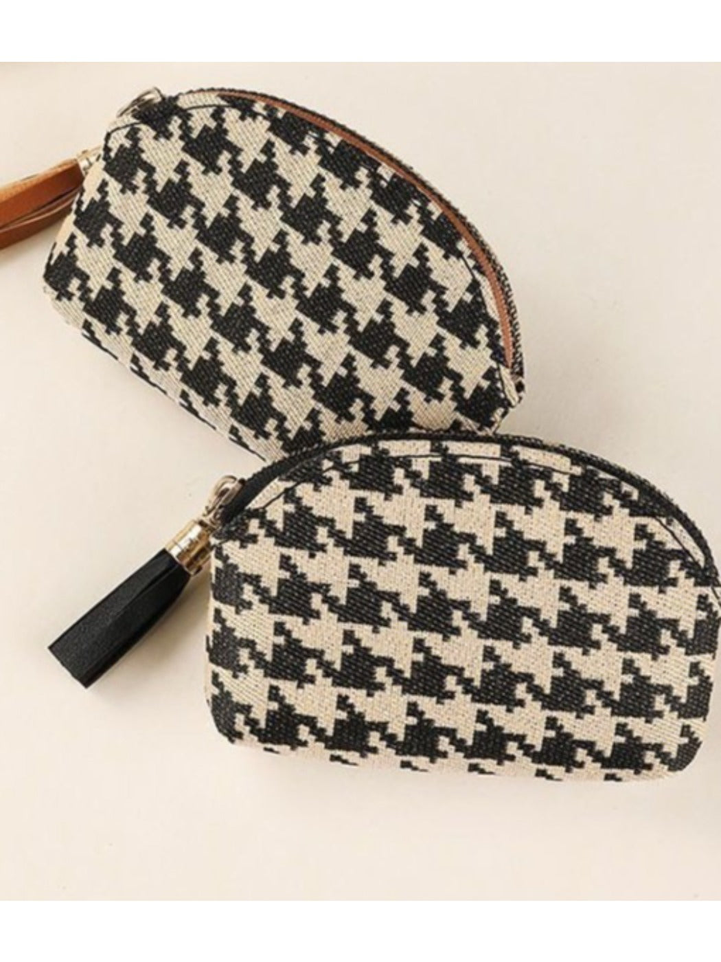 Cosbai - Houndstooth Pattern Coin Purse for Women