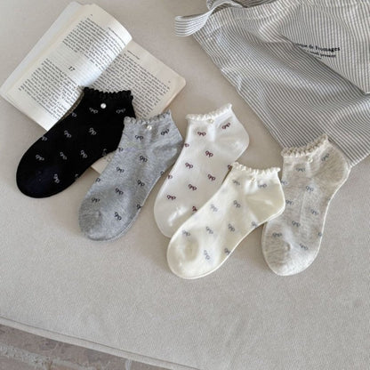Rufia no show socks worn on feet with casual shoes, highlighting low cut design