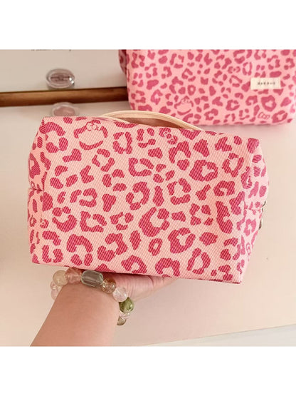 Cosbai - Leopard Print Travel Toiletry Storage Bag