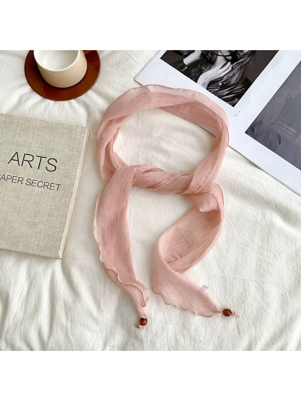 Scarvii Solid Color Skinny Scarf product image