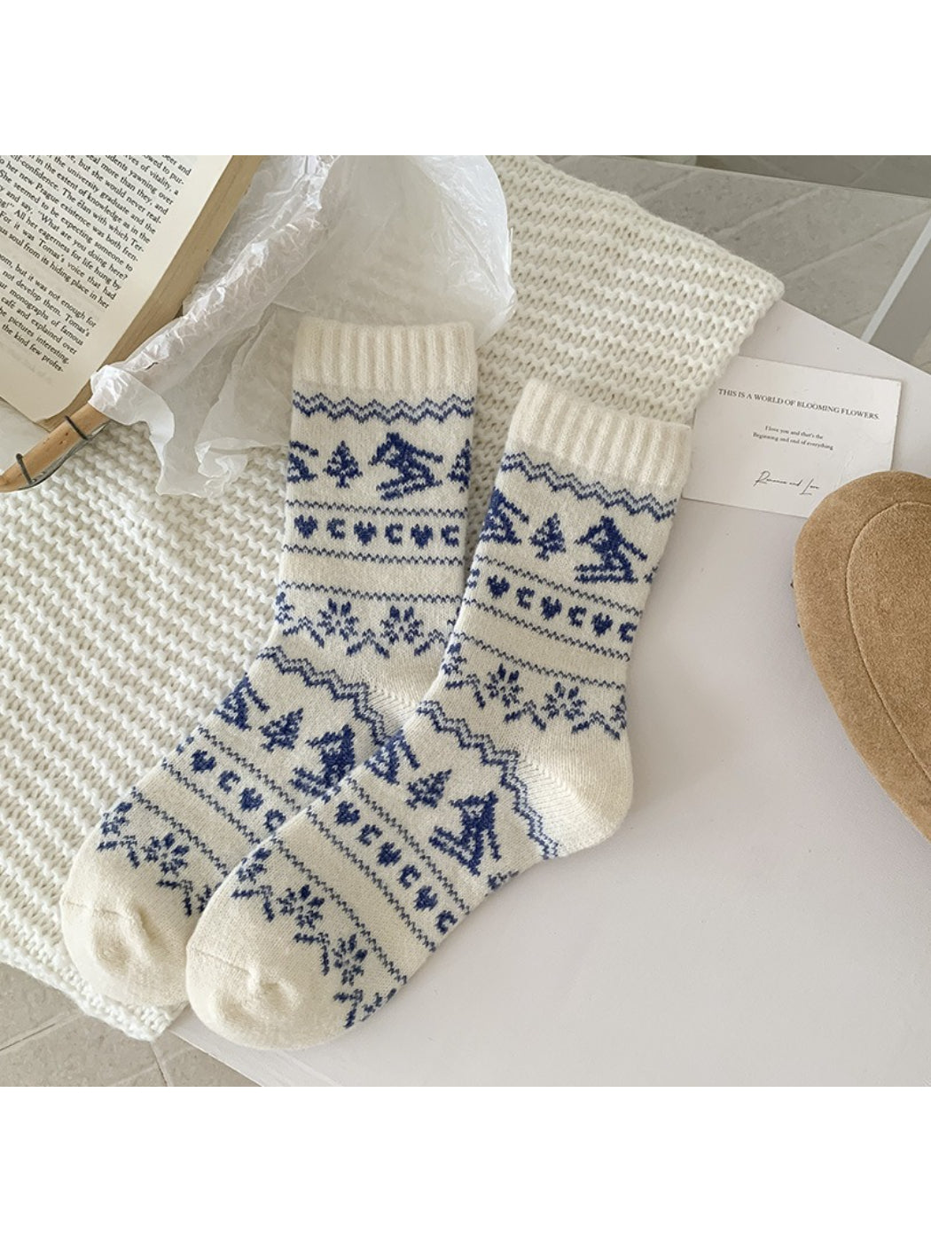 Rufia - Nordic Winter Pattern Socks
