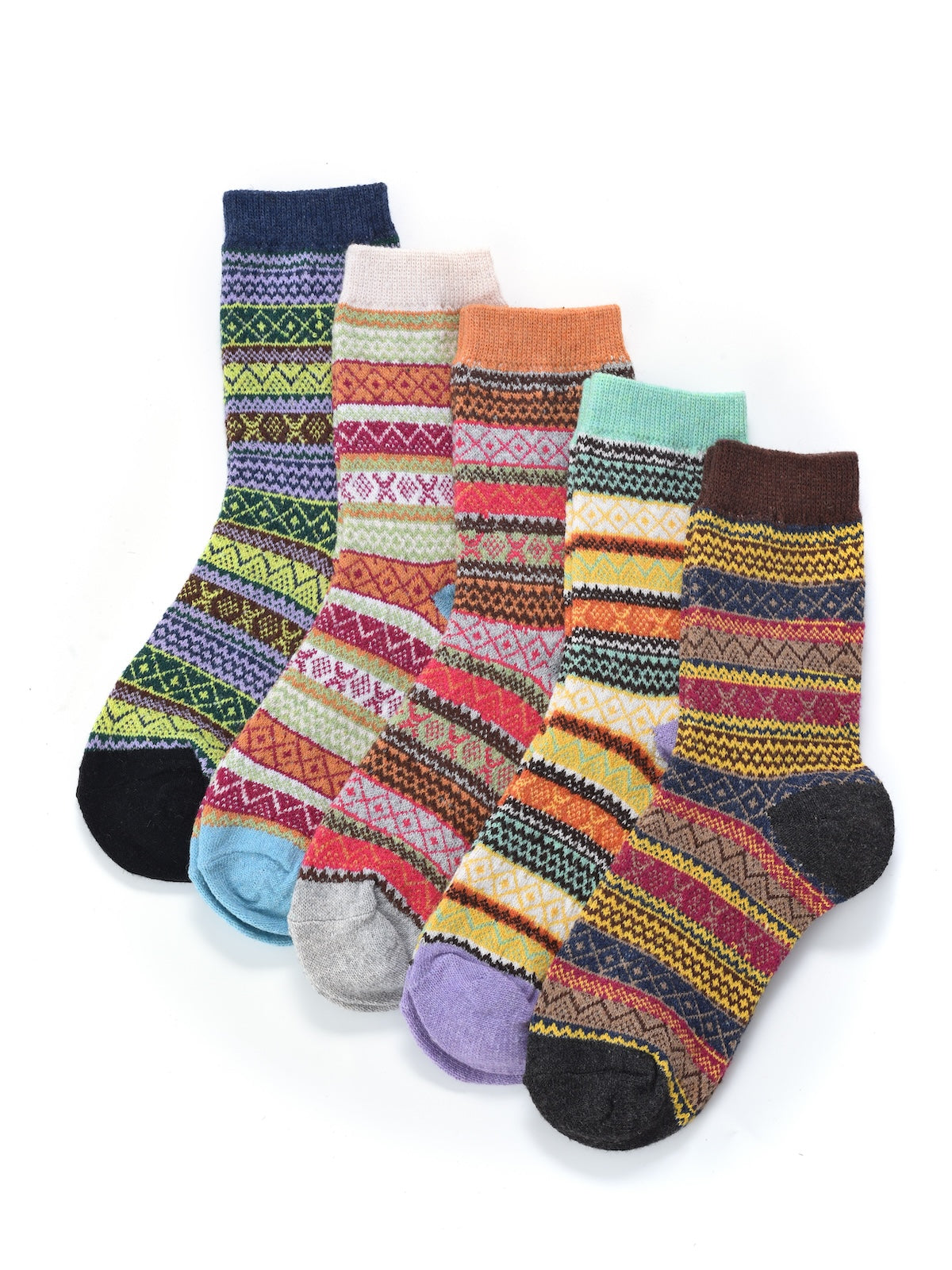 Rufia - 5 Pairs Bohemian Style Socks product image 1