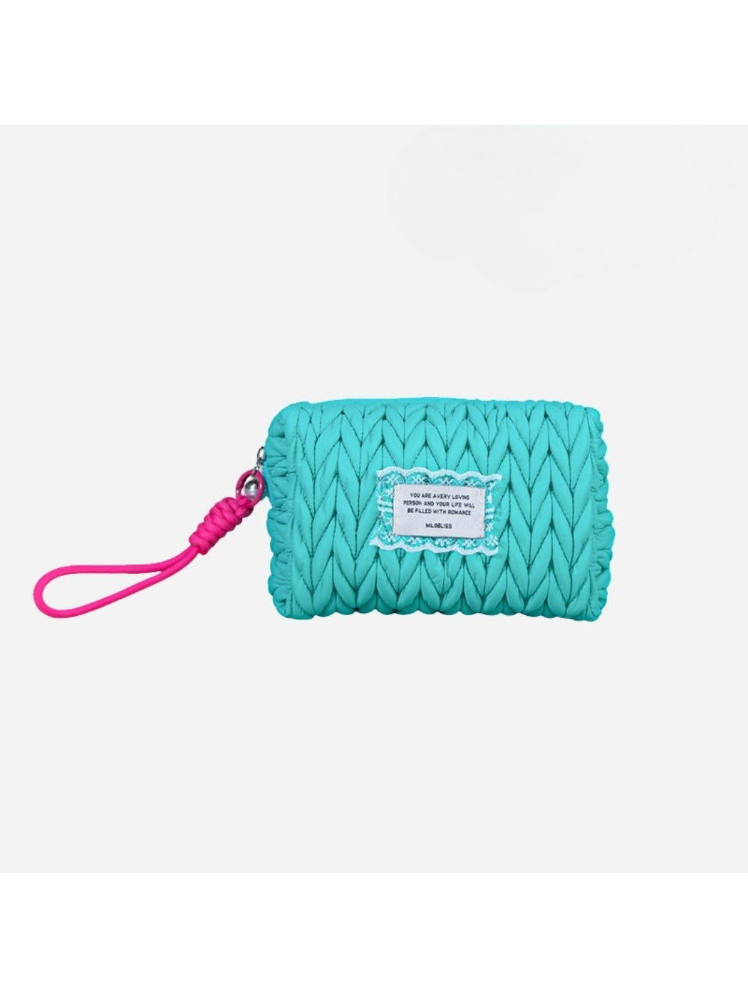 Cosbai - Metallic Quilted Puffer Makeup Bag detail view 5