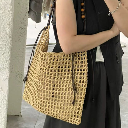 Cosbai - Boho Square Fringe Chic Simple Bag