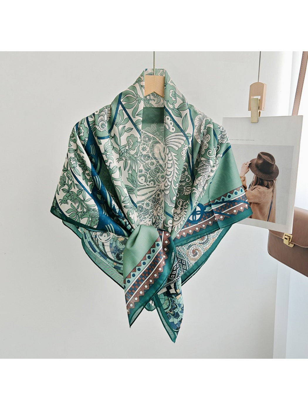 Scarvii Graphic Butterfly Square Scarf