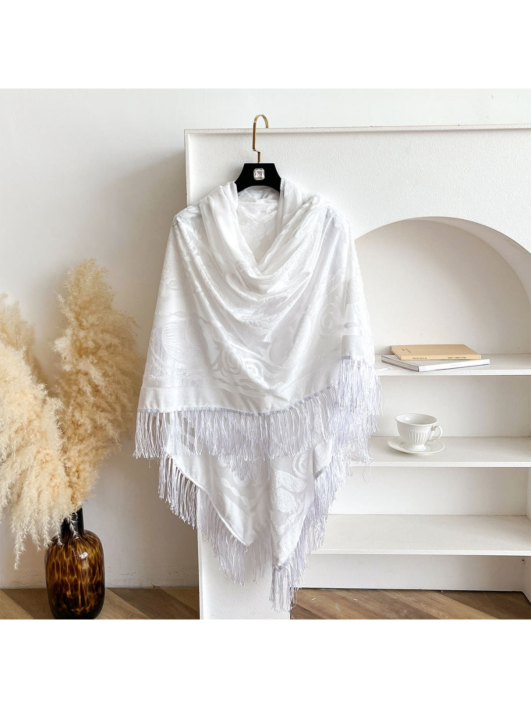 Scarvii - Ornate Scroll Wrap Scarf