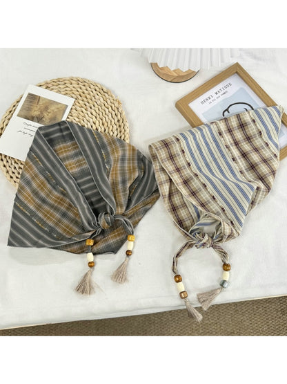 Scarvii - Retro Plaid Classic Style Bandana Scarf