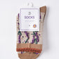 Rufia - Vintage Floral Relief Crew Socks