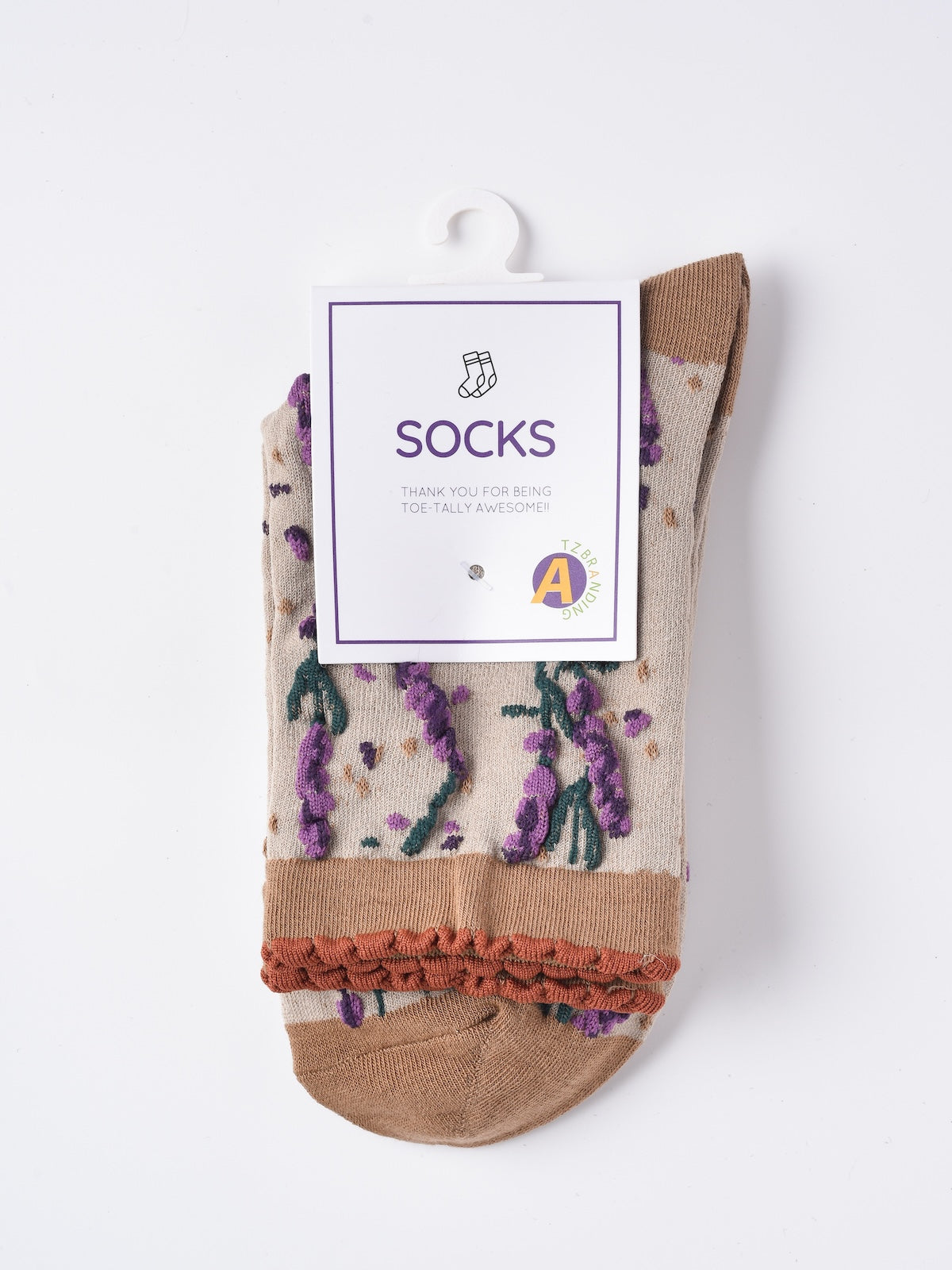 Rufia - Vintage Floral Relief Crew Socks